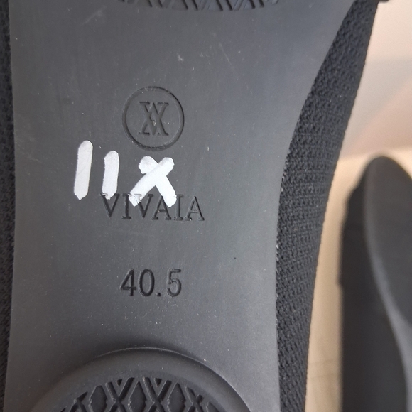 Vivaia Bibi Round-Toe Knotted Sustainable Ballet Flats In Deep Ebony Size 9.5 - Picture 8 of 9